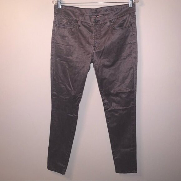 7 For All Mankind Denim - 7 For All Mankind The Skinny Shiny Jeans 31